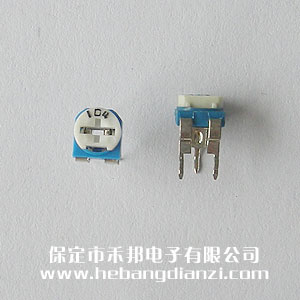 104 臥式藍(lán)白可調(diào)電阻 100K