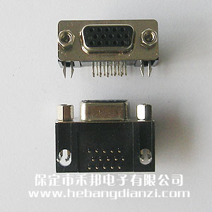 VGA15彎孔三排