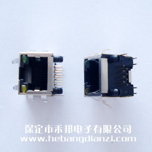RJ45網口插座(臥式)帶燈