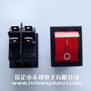 優(yōu)質(zhì)KCD2-201船型開關 紅色