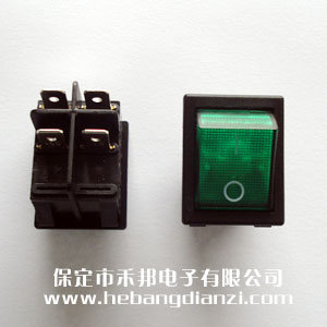 優(yōu)質(zhì)KCD2-201船型開關 綠色