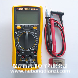 數(shù)字萬用表VC890D