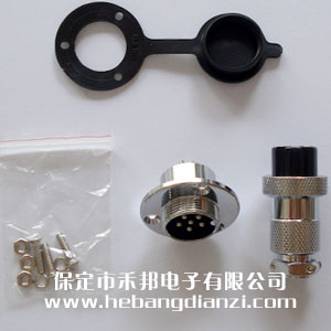 航空插頭 GX19-6P帶法蘭