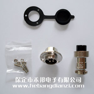 航空插頭 GX19-5P帶法蘭