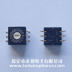 編碼開(kāi)關(guān)0-F 貼片