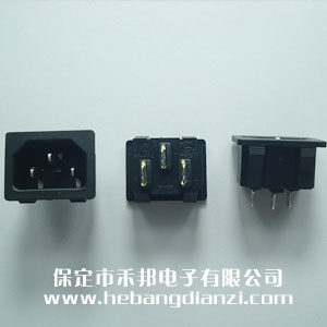 電源座3針 無(wú)耳直焊